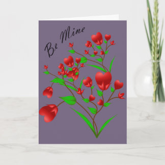 Blooming Hearts Valentine's Card