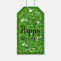 Blooming Hibiscus Floral Sketch Green