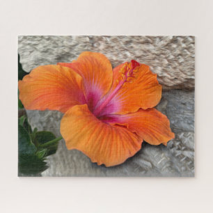 Blooming hibiscus jigsaw puzzle