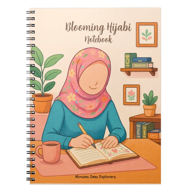 Blooming Hijabi Notebook (Front)