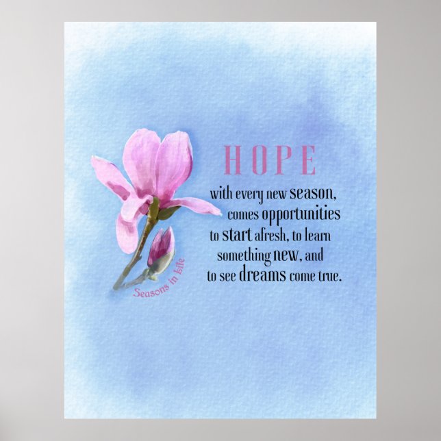 Blooming Hope Poster (Front)
