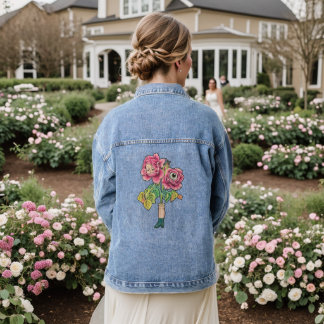 Blooming in the Dark Doll Denim Jacket