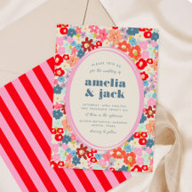 Blooming Joy Bold Bright Floral Garden Wedding