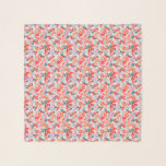 Blooming Joy Bright Bold Ditsy Floral Garden Scarf<br><div class="desc">Beautiful hand-drawn floral pattern featuring bright bold red,  pink,  and blue flowers turned into a stunning scarf. Perfect for wedding displays and decor,  favours and gifts,  and a chic accessory to send you off on your honeymoon!</div>