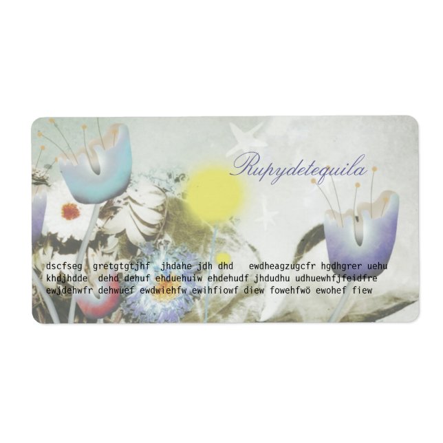 Blooming Label (Front)