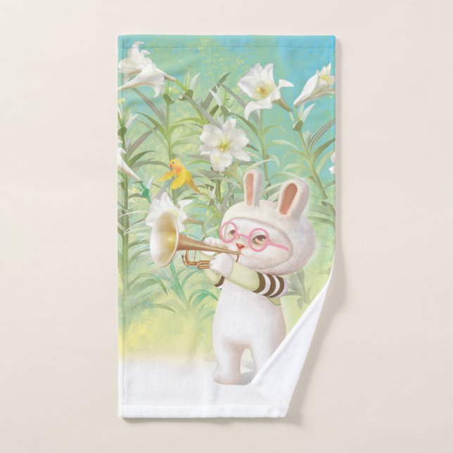 Blooming Lily Bath Towel Set (Hand Towel)