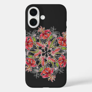 Blooming Lily Flower Collage iPhone 16 Case