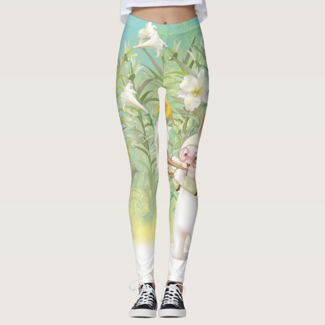 Blooming Lily Leggings (Front)