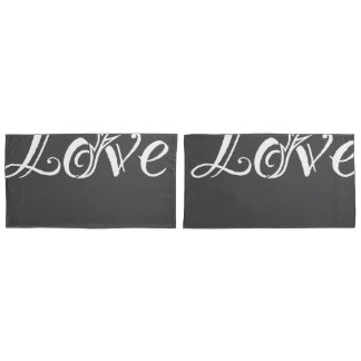 Blooming Love: Typography with a Floral Twist Pillowcase