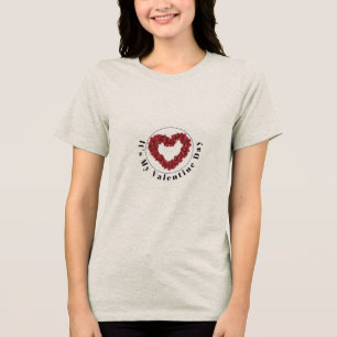Blooming Love Valentine's Day Tri-Blend Shirt