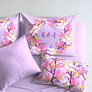Blooming Magnolia Personalised Pillowcase