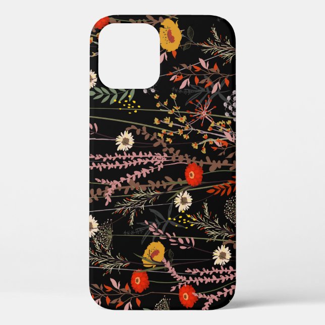 Blooming Meadow Flowers Hand Drawn Case-Mate iPhone Case (Back)