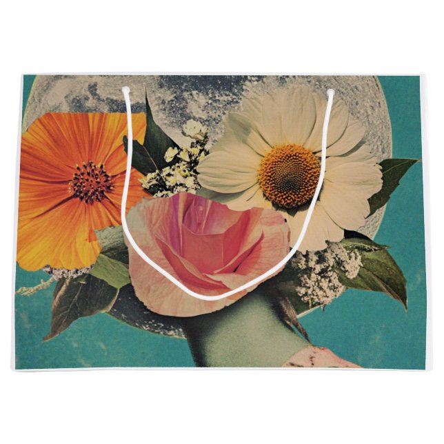 Blooming Mystery Under the Moon Large Gift Bag (Front)