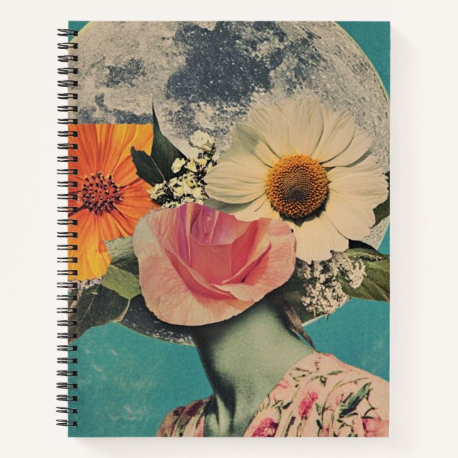 Blooming Mystery Under the Moon Notebook (Front)