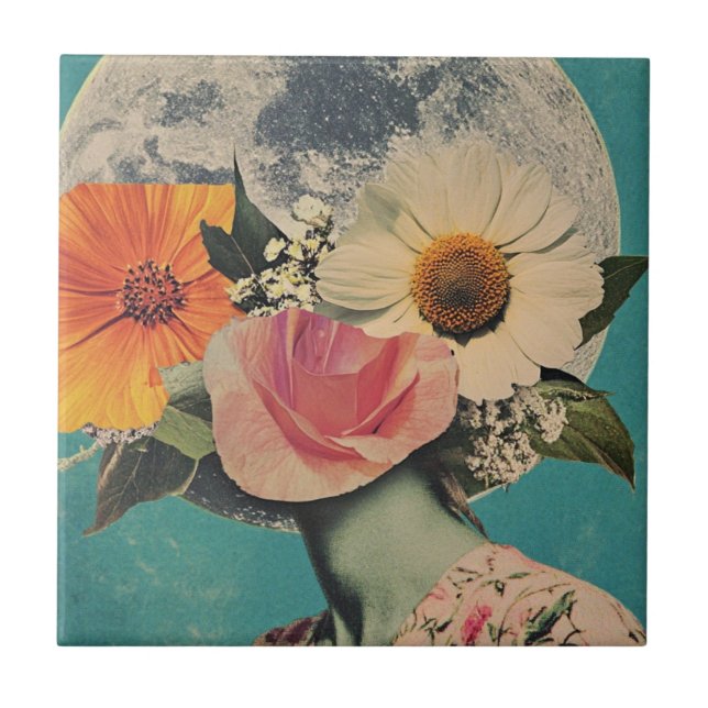 Blooming Mystery Under the Moon Tile (Front)