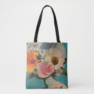 Blooming Mystery Under the Moon Tote Bag