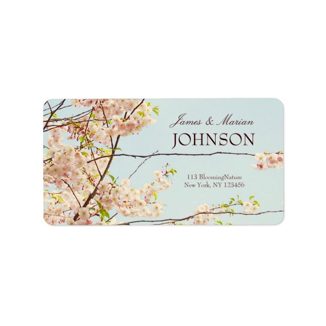 Blooming Nature Label (Front)