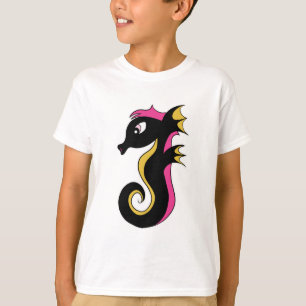 Blooming Neon Seahorse T-Shirt