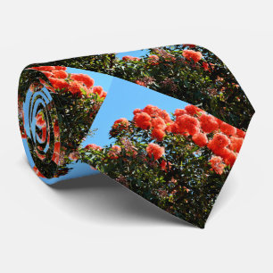 Blooming Orange Eucalyptus Flower Tree, Tie