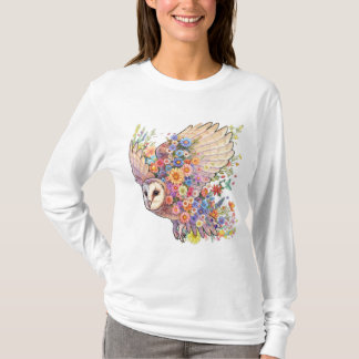 Blooming Owl Long Sleeve Tee