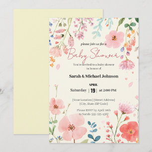 Blooming Path Baby Shower Invitation