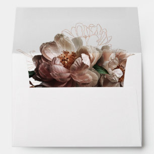Blooming Peonies Invitation Envelope