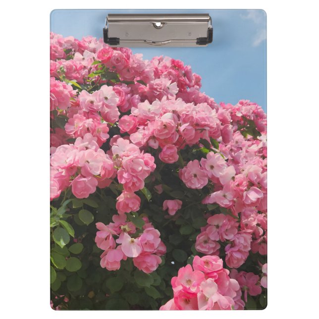 Blooming Pink Cascade Clipboard (Front)