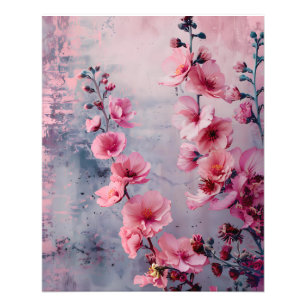 Blooming Pink Flowers Photo Print