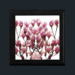 Blooming Pink Magnolias Spring Flower Gift Box<br><div class="desc">Lovely Flower Art Photos and Pictures - Blossoming Pink Magnolia</div>