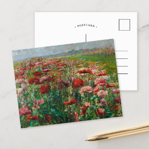 Blooming Poppies Olga Wisinger-Florian Postcard
