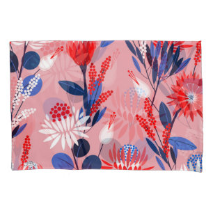 Blooming Protea: Botanical Garden Pattern Pillowcase