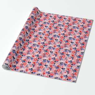 Blooming Protea: Botanical Garden Pattern Wrapping Paper