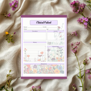 Blooming Purple Garden_ Clinical Patient Notepad