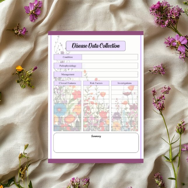 Blooming Purple Garden _ Disease Data Collection Notepad (Creator Uploaded)