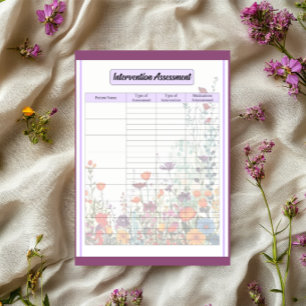 Blooming Purple Garden _ Intervention Assessment  Notepad