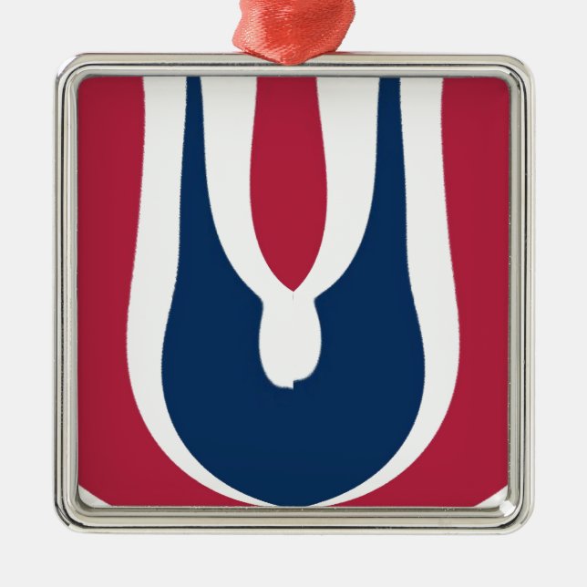 Blooming Red Hakuna Matata Latest gift design Metal Tree Decoration (Front)