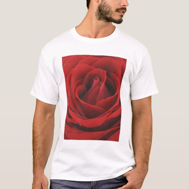 Blooming Red Rose T-Shirt (Front)