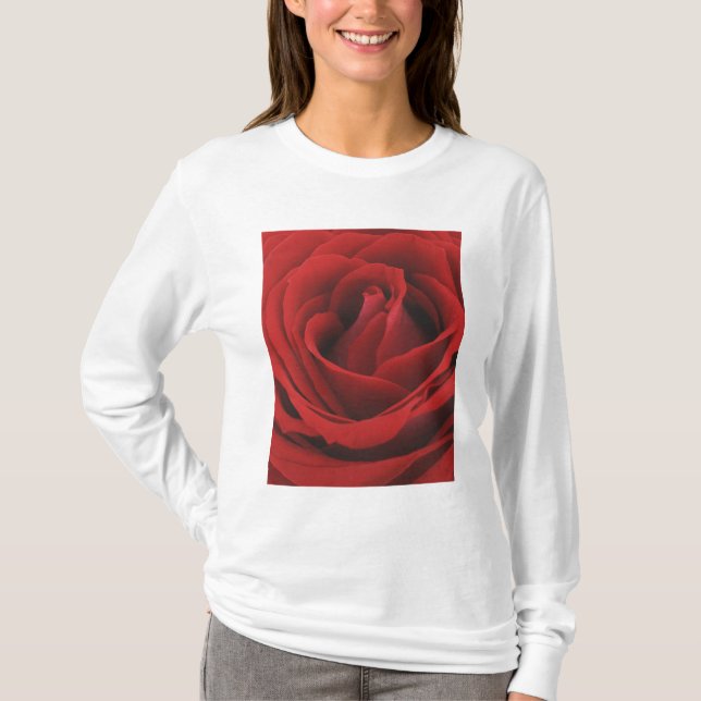 Blooming Red Rose T-Shirt (Front)