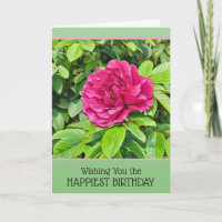Blooming Rose - Birthday Card