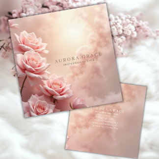 Blooming Rose Cloud Calling Card