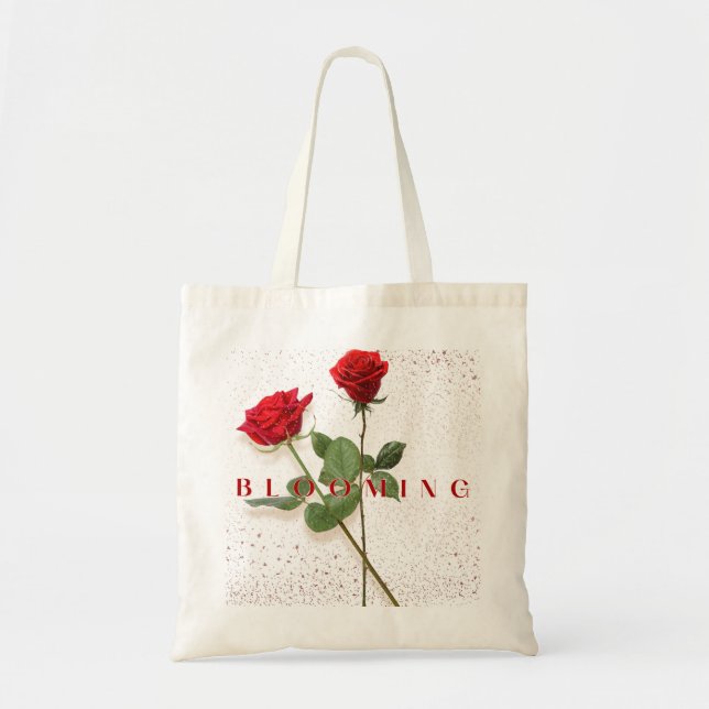 Blooming Rose Tote Bag (Front)