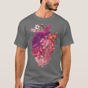 Blooming Roses Heart Funny Gardener Gardening T-Shirt