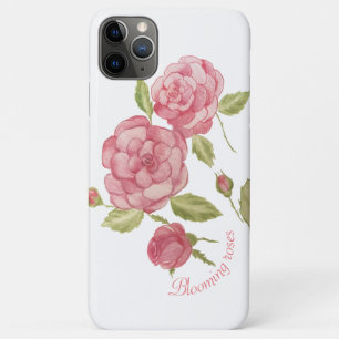 Blooming roses in watercolor stains Mouse pad Door Case-Mate iPhone Case