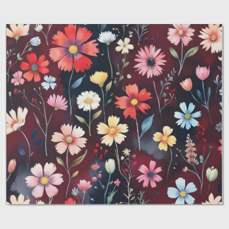 Blooming Roses Wrapping Paper