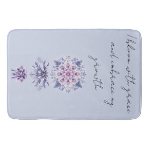 Blooming Serenity Mandala Bath Mat