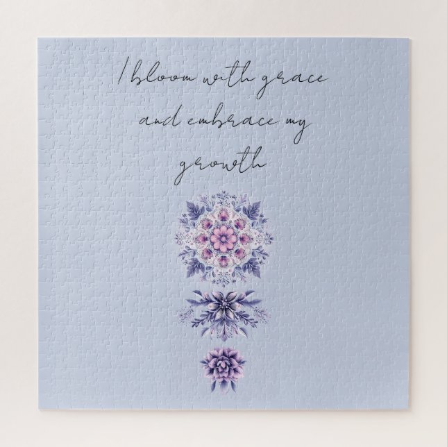 Blooming Serenity Mandala Puzzle (Vertical)