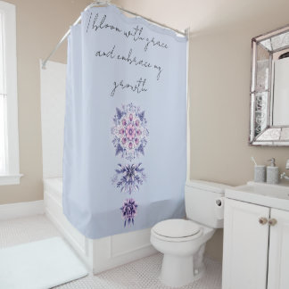 Blooming Serenity Mandala Shower Curtain