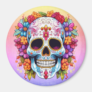 Blooming Skull Magnet