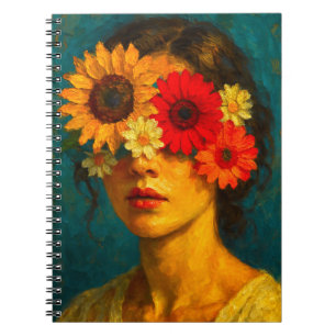 Blooming Soul - Oil Painting Style Portrait Notebook