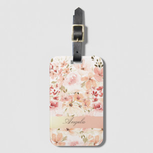 Blooming Spring Flowers Luggage Tag